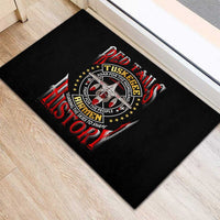 Red Tails Tuskegee Airmen Rubber Doormat Soaring to Shape History - Fighter Plane Patriotic Tribute - Wonder Print Shop