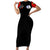 Red Tails Tuskegee Airmen Short Sleeve Bodycon Dress Soaring to Shape History - Fighter Plane Patriotic Tribute - Wonder Print Shop