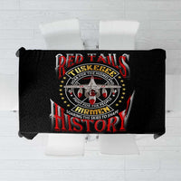 Red Tails Tuskegee Airmen Tablecloth Soaring to Shape History - Fighter Plane Patriotic Tribute - Wonder Print Shop