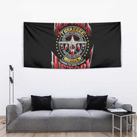 Red Tails Tuskegee Airmen Tapestry Soaring to Shape History - Fighter Plane Patriotic Tribute - Wonder Print Shop