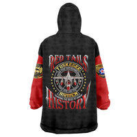 Red Tails Tuskegee Airmen Wearable Blanket Hoodie Soaring to Shape History - Fighter Plane Patriotic Tribute - Wonder Print Shop