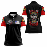 Red Tails Tuskegee Airmen Women Polo Shirt Soaring to Shape History - Fighter Plane Patriotic Tribute - Wonder Print Shop