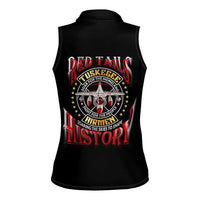 Red Tails Tuskegee Airmen Women Sleeveless Polo Shirt Soaring to Shape History - Fighter Plane Patriotic Tribute - Wonder Print Shop