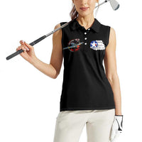 Red Tails Tuskegee Airmen Women Sleeveless Polo Shirt Soaring to Shape History - Fighter Plane Patriotic Tribute - Wonder Print Shop
