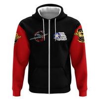 Red Tails Tuskegee Airmen Zip Hoodie Soaring to Shape History - Fighter Plane Patriotic Tribute - Wonder Print Shop