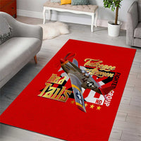 Tuskegee Red Tails Airmen Area Rug WWII Fighter Pilot Legacy - Wonder Print Shop