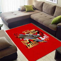 Tuskegee Red Tails Airmen Area Rug WWII Fighter Pilot Legacy - Wonder Print Shop