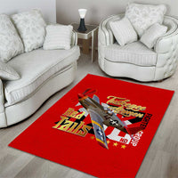 Tuskegee Red Tails Airmen Area Rug WWII Fighter Pilot Legacy - Wonder Print Shop