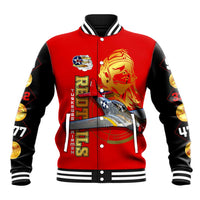 Tuskegee Red Tails Airmen Baseball Jacket WWII Fighter Pilot Legacy - Wonder Print Shop
