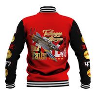 Tuskegee Red Tails Airmen Baseball Jacket WWII Fighter Pilot Legacy - Wonder Print Shop