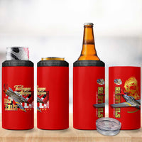 Tuskegee Red Tails Airmen 4 in 1 Can Cooler Tumbler WWII Fighter Pilot Legacy - Wonder Print Shop