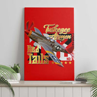 Tuskegee Red Tails Airmen Canvas Wall Art WWII Fighter Pilot Legacy - Wonder Print Shop