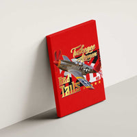 Tuskegee Red Tails Airmen Canvas Wall Art WWII Fighter Pilot Legacy - Wonder Print Shop