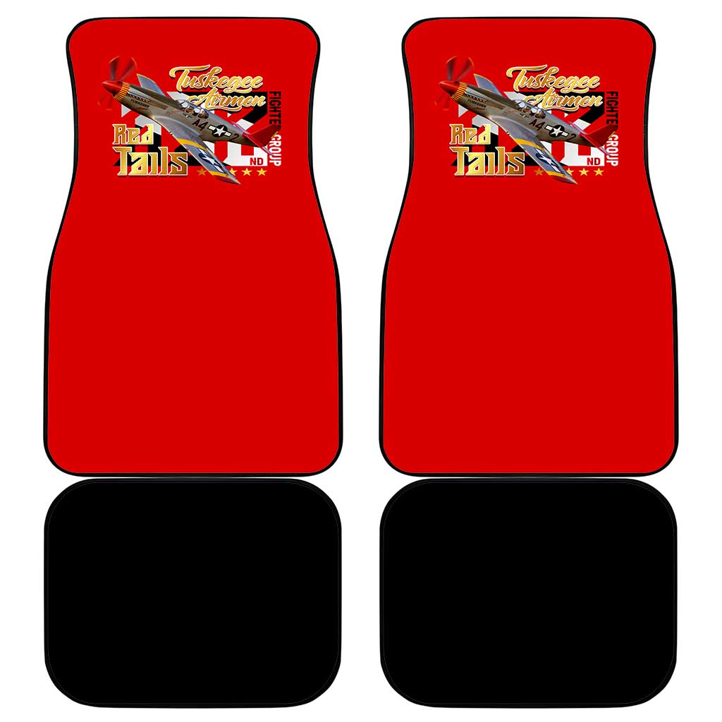Tuskegee Red Tails Airmen Car Mats WWII Fighter Pilot Legacy - Wonder Print Shop