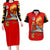 Tuskegee Red Tails Airmen Couples Matching Long Sleeve Bodycon Dress and Hawaiian Shirt WWII Fighter Pilot Legacy - Wonder Print Shop