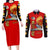 Tuskegee Red Tails Airmen Couples Matching Long Sleeve Bodycon Dress and Long Sleeve Button Shirt WWII Fighter Pilot Legacy - Wonder Print Shop