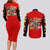 Tuskegee Red Tails Airmen Couples Matching Long Sleeve Bodycon Dress and Long Sleeve Button Shirt WWII Fighter Pilot Legacy - Wonder Print Shop