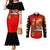 Tuskegee Red Tails Airmen Couples Matching Mermaid Dress and Long Sleeve Button Shirt WWII Fighter Pilot Legacy - Wonder Print Shop