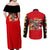 Tuskegee Red Tails Airmen Couples Matching Off Shoulder Maxi Dress and Long Sleeve Button Shirt WWII Fighter Pilot Legacy - Wonder Print Shop