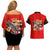 Tuskegee Red Tails Airmen Couples Matching Off Shoulder Short Dress and Hawaiian Shirt WWII Fighter Pilot Legacy - Wonder Print Shop