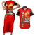 Tuskegee Red Tails Airmen Couples Matching Short Sleeve Bodycon Dress and Hawaiian Shirt WWII Fighter Pilot Legacy - Wonder Print Shop