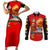 Tuskegee Red Tails Airmen Couples Matching Short Sleeve Bodycon Dress and Long Sleeve Button Shirt WWII Fighter Pilot Legacy - Wonder Print Shop