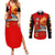Tuskegee Red Tails Airmen Couples Matching Summer Maxi Dress and Long Sleeve Button Shirt WWII Fighter Pilot Legacy - Wonder Print Shop