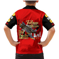 Tuskegee Red Tails Airmen Family Matching Mermaid Dress and Hawaiian Shirt WWII Fighter Pilot Legacy - Wonder Print Shop