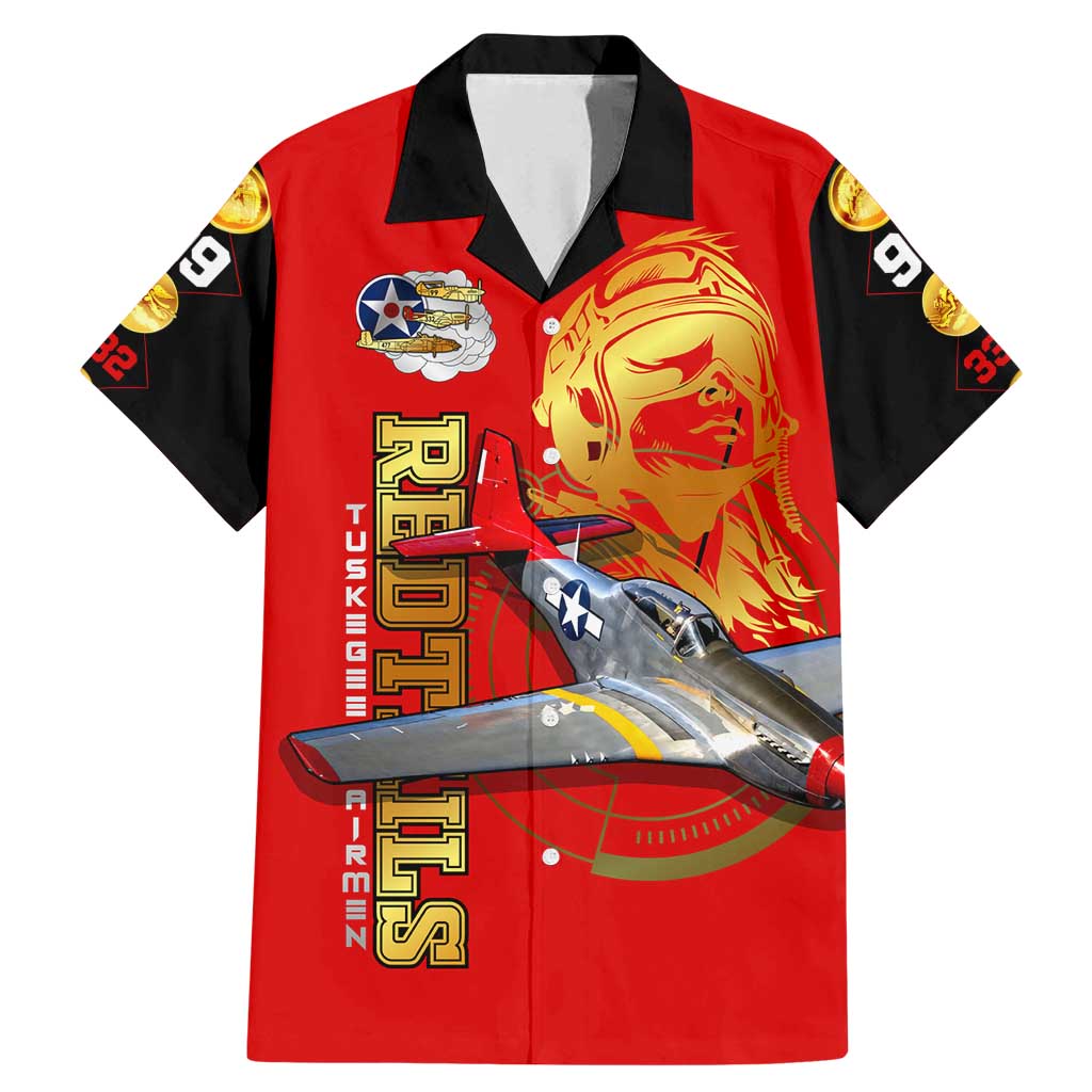 Tuskegee Red Tails Airmen Family Matching Mermaid Dress and Hawaiian Shirt WWII Fighter Pilot Legacy - Wonder Print Shop