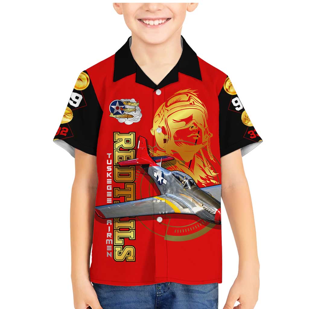 Tuskegee Red Tails Airmen Family Matching Mermaid Dress and Hawaiian Shirt WWII Fighter Pilot Legacy - Wonder Print Shop