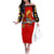 Tuskegee Red Tails Airmen Family Matching Off The Shoulder Long Sleeve Dress and Hawaiian Shirt WWII Fighter Pilot Legacy - Wonder Print Shop