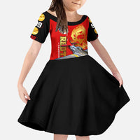Tuskegee Red Tails Airmen Family Matching Off Shoulder Maxi Dress and Hawaiian Shirt WWII Fighter Pilot Legacy - Wonder Print Shop