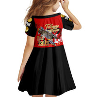 Tuskegee Red Tails Airmen Family Matching Off Shoulder Short Dress and Hawaiian Shirt WWII Fighter Pilot Legacy - Wonder Print Shop