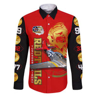 Tuskegee Red Tails Airmen Family Matching Puletasi and Hawaiian Shirt WWII Fighter Pilot Legacy - Wonder Print Shop