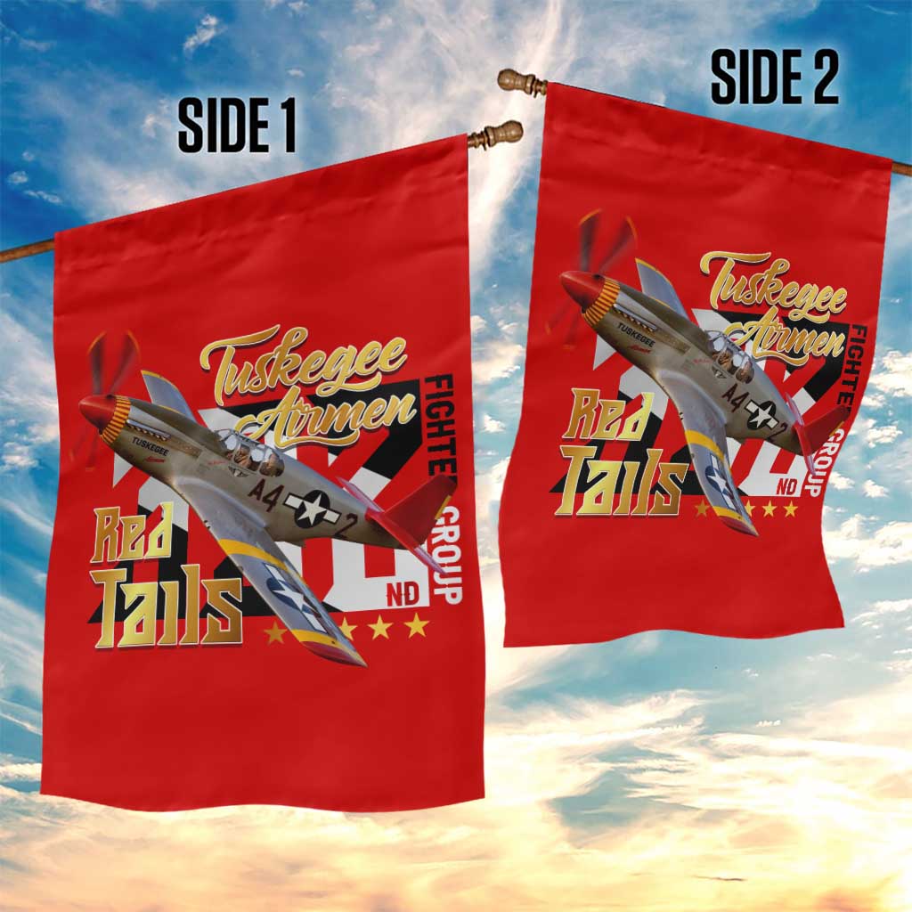 Tuskegee Red Tails Airmen Garden Flag WWII Fighter Pilot Legacy - Wonder Print Shop