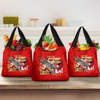Tuskegee Red Tails Airmen Grocery Bag WWII Fighter Pilot Legacy - Wonder Print Shop
