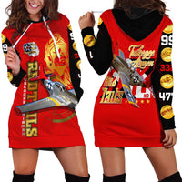 Tuskegee Red Tails Airmen Hoodie Dress WWII Fighter Pilot Legacy - Wonder Print Shop