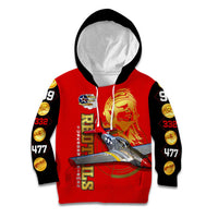 Tuskegee Red Tails Airmen Kid Hoodie WWII Fighter Pilot Legacy - Wonder Print Shop