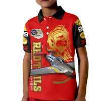 Tuskegee Red Tails Airmen Kid Polo Shirt WWII Fighter Pilot Legacy - Wonder Print Shop