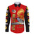 Tuskegee Red Tails Airmen Long Sleeve Button Shirt WWII Fighter Pilot Legacy - Wonder Print Shop