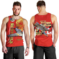 Tuskegee Red Tails Airmen Men Tank Top WWII Fighter Pilot Legacy - Wonder Print Shop