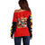 Tuskegee Red Tails Airmen Off Shoulder Sweater WWII Fighter Pilot Legacy - Wonder Print Shop