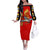Tuskegee Red Tails Airmen Off The Shoulder Long Sleeve Dress WWII Fighter Pilot Legacy - Wonder Print Shop