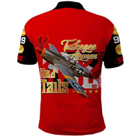Tuskegee Red Tails Airmen Polo Shirt WWII Fighter Pilot Legacy - Wonder Print Shop