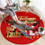 Tuskegee Red Tails Airmen Round Carpet WWII Fighter Pilot Legacy - Wonder Print Shop