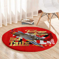 Tuskegee Red Tails Airmen Round Carpet WWII Fighter Pilot Legacy - Wonder Print Shop