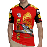 Tuskegee Red Tails Airmen Rugby Jersey WWII Fighter Pilot Legacy - Wonder Print Shop