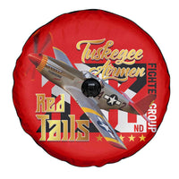 Tuskegee Red Tails Airmen Spare Tire Cover WWII Fighter Pilot Legacy - Wonder Print Shop