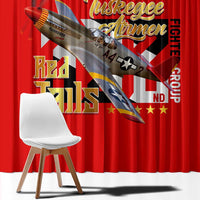 Tuskegee Red Tails Airmen Window Curtain WWII Fighter Pilot Legacy - Wonder Print Shop