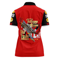 Tuskegee Red Tails Airmen Women Polo Shirt WWII Fighter Pilot Legacy - Wonder Print Shop